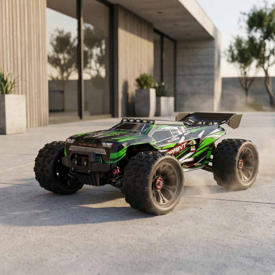 Bezuhlíkový 1:16 měřítko 4WD vysokorychlostní RC off-road závodní auto na dálkové ovládání | Rosalyssa