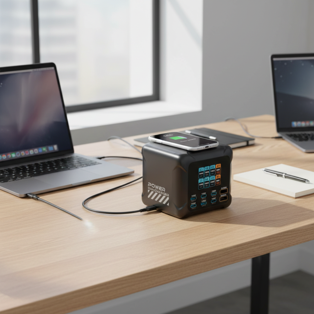 محور شحن سريع GaN لشواحن USB-C متعددة الأجهزة | روزاليسا