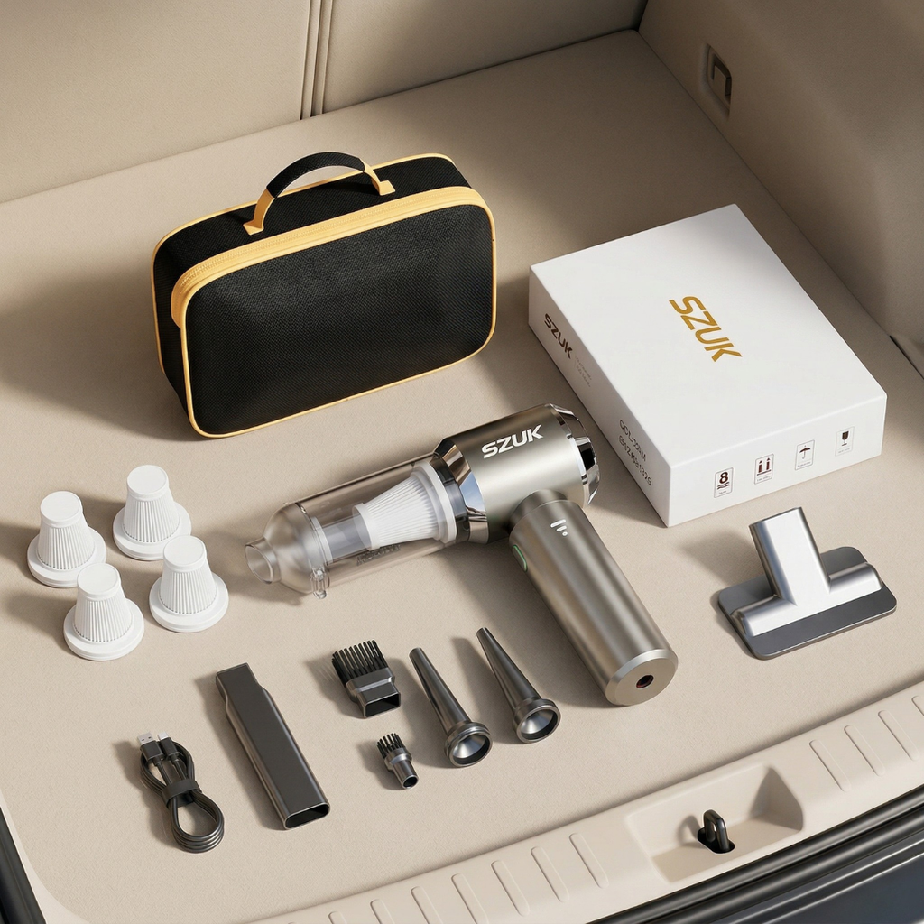 Compact Handheld Car Vacuum Cleaner For Car Interiors | Rosalyssa