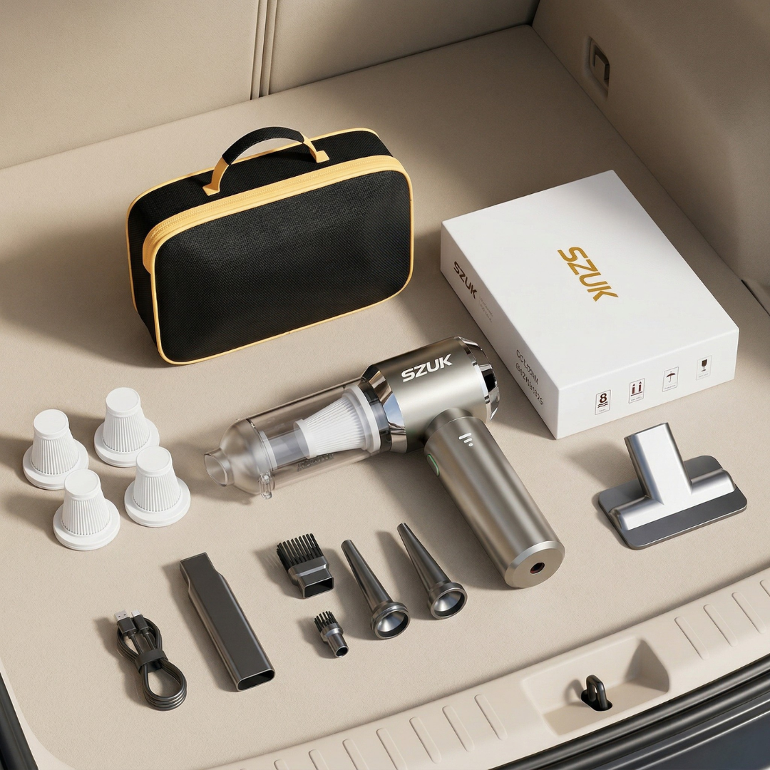 Compact Handheld Car Vacuum Cleaner For Car Interiors | Rosalyssa