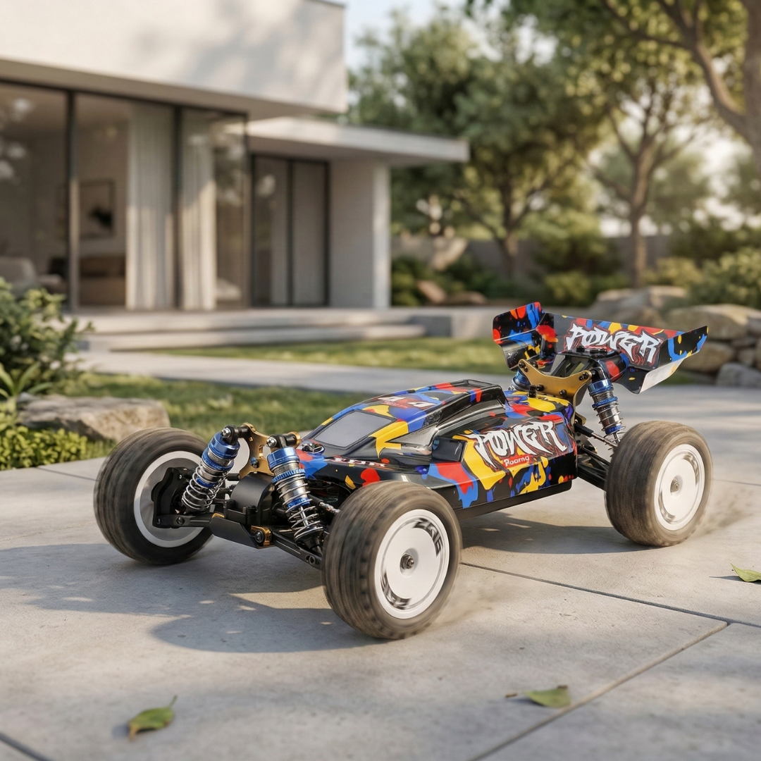 Coche RC 4WD a escala 1:12 sin escobillas, coche de carreras todoterreno de alta velocidad 75 km/h | Rosalyssa