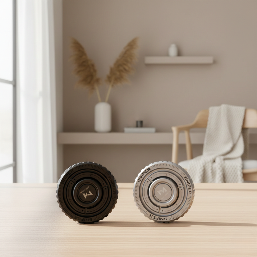 Ruostumattomasta teräksestä valmistettu fidget-spinner aikuisille ja työpöydälle | Rosalyssa