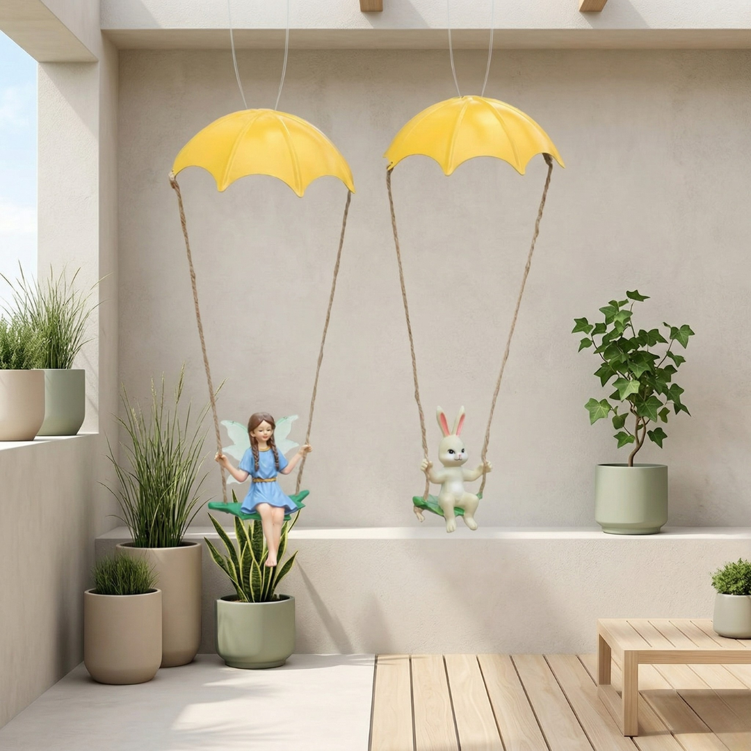 Ensemble de décorations suspendues Fairy Garden pour usage intérieur et extérieur | Rosalyssa