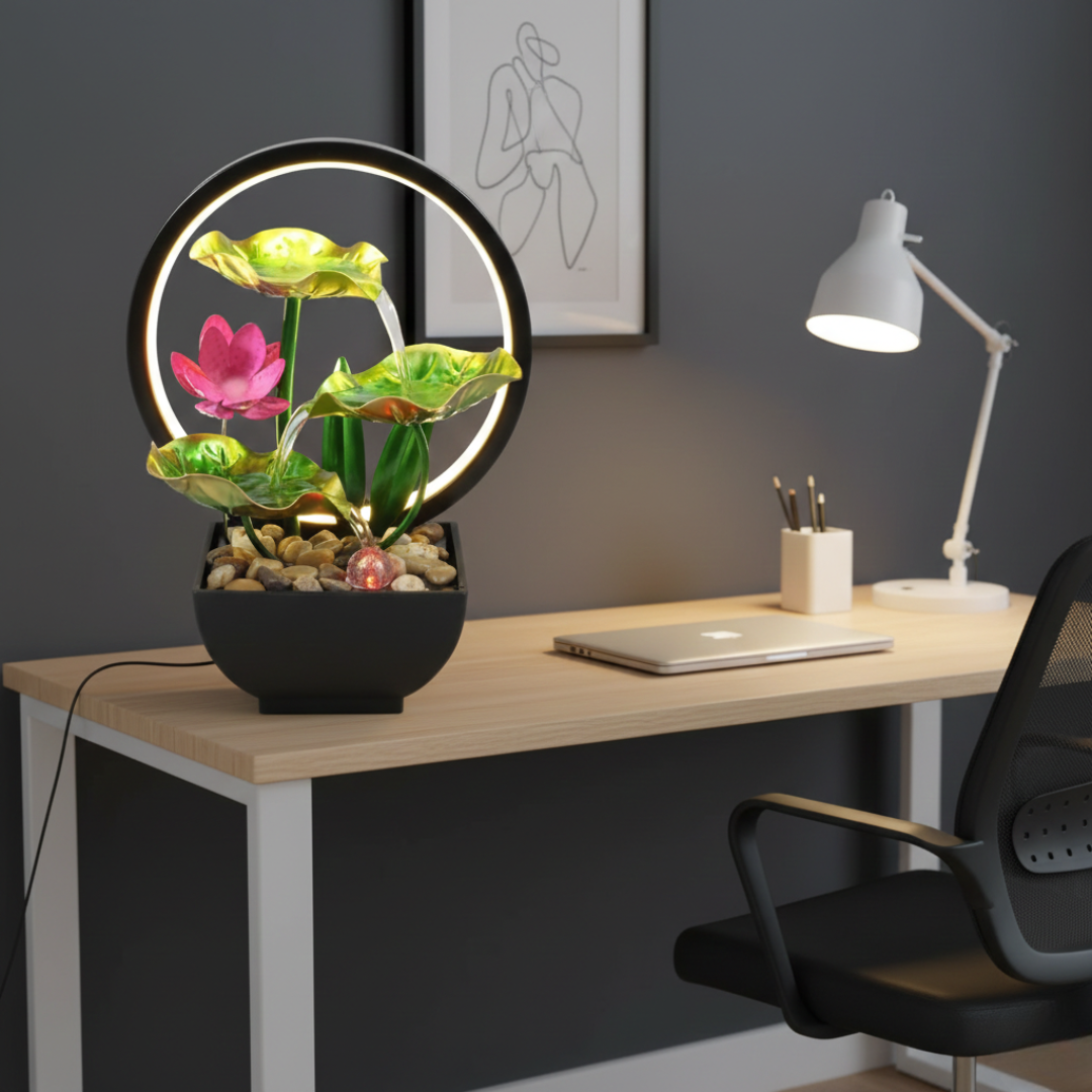 Fontana da tavolo a LED per decorazione di casa o ufficio | Rosalyssa