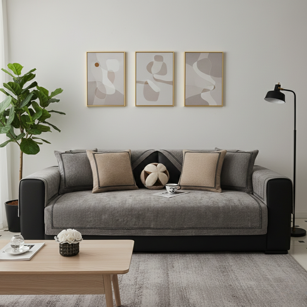 Chenille Non Slip Sofa Cover For Elegant Comfort And Protection | Rosalyssa