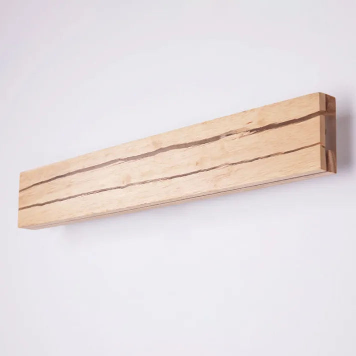 ArborLume Holz-Wandleuchte mit Rissmuster und warmem LED-Leuchten | Snurv