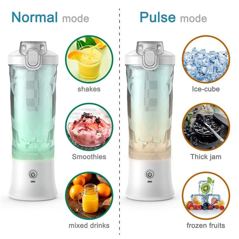NovaBlend Pro Portable Smoothie Blender With 4000 mAh Battery And 600 ml Capacity