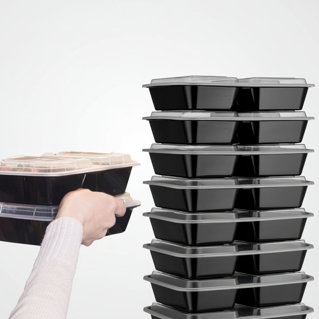 BentoForge Three Compartment Bento Box For Structured Meals