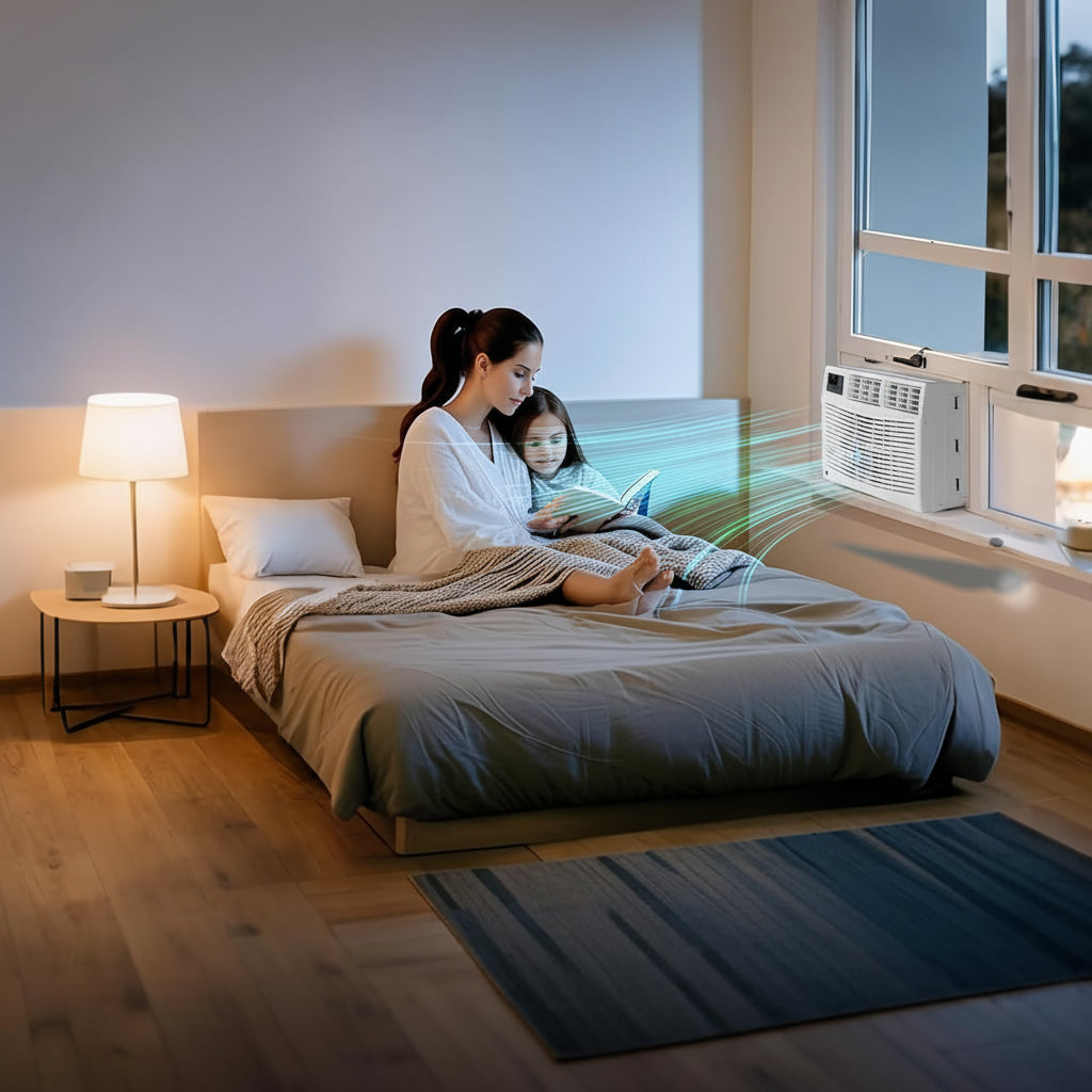 Smart WiFi-vindu klimaanlegg med fjernkontroll
