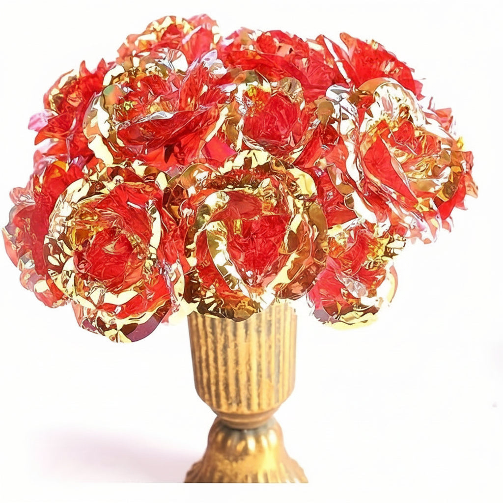Artificial Rose Bouquet For Mother's Day Gift And Table Decor