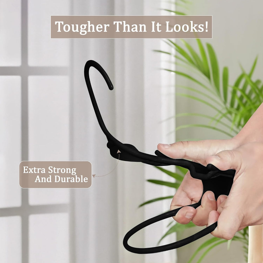 Slim Plastic Clothes Hangers Set For Heavy Duty Closet Organizer