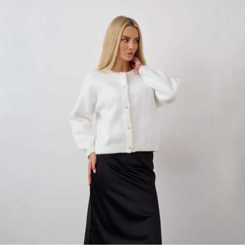 Cardigan tricoté en laine