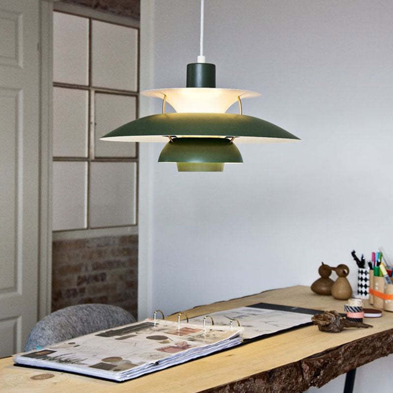 Aurora Pendelleuchte mit Schirm für moderne LED-Atmosphäre