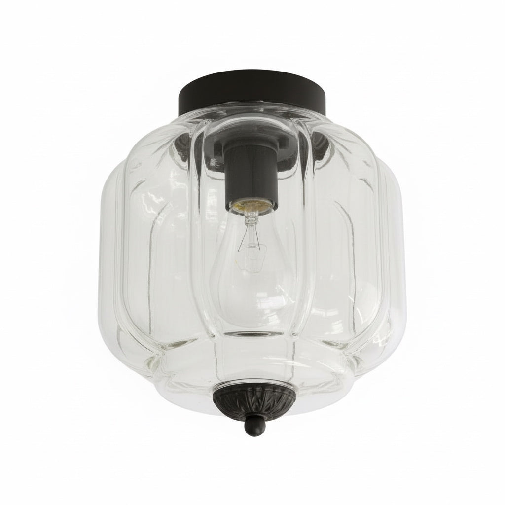 Stropní svítidlo Milk Glass s skleněným stínidlem, moderní přisazené, skandinávský styl