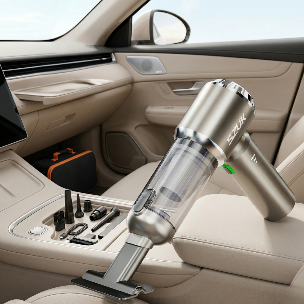 Compact Handheld Car Vacuum Cleaner For Car Interiors | Rosalyssa