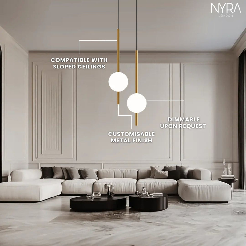 Luminaires suspendus NovaGlow pour salons et couloirs modernes