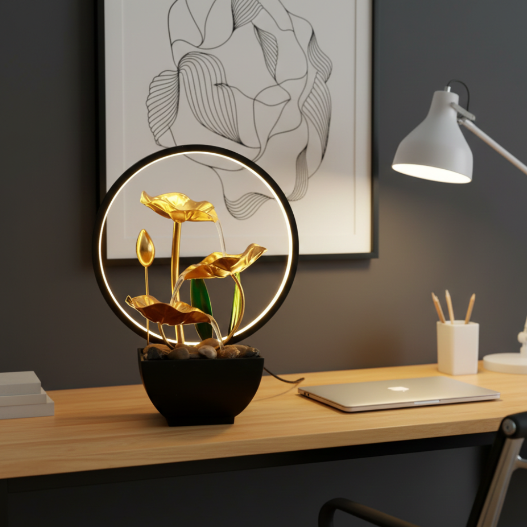 Fontana da tavolo a LED per decorazione di casa o ufficio | Rosalyssa