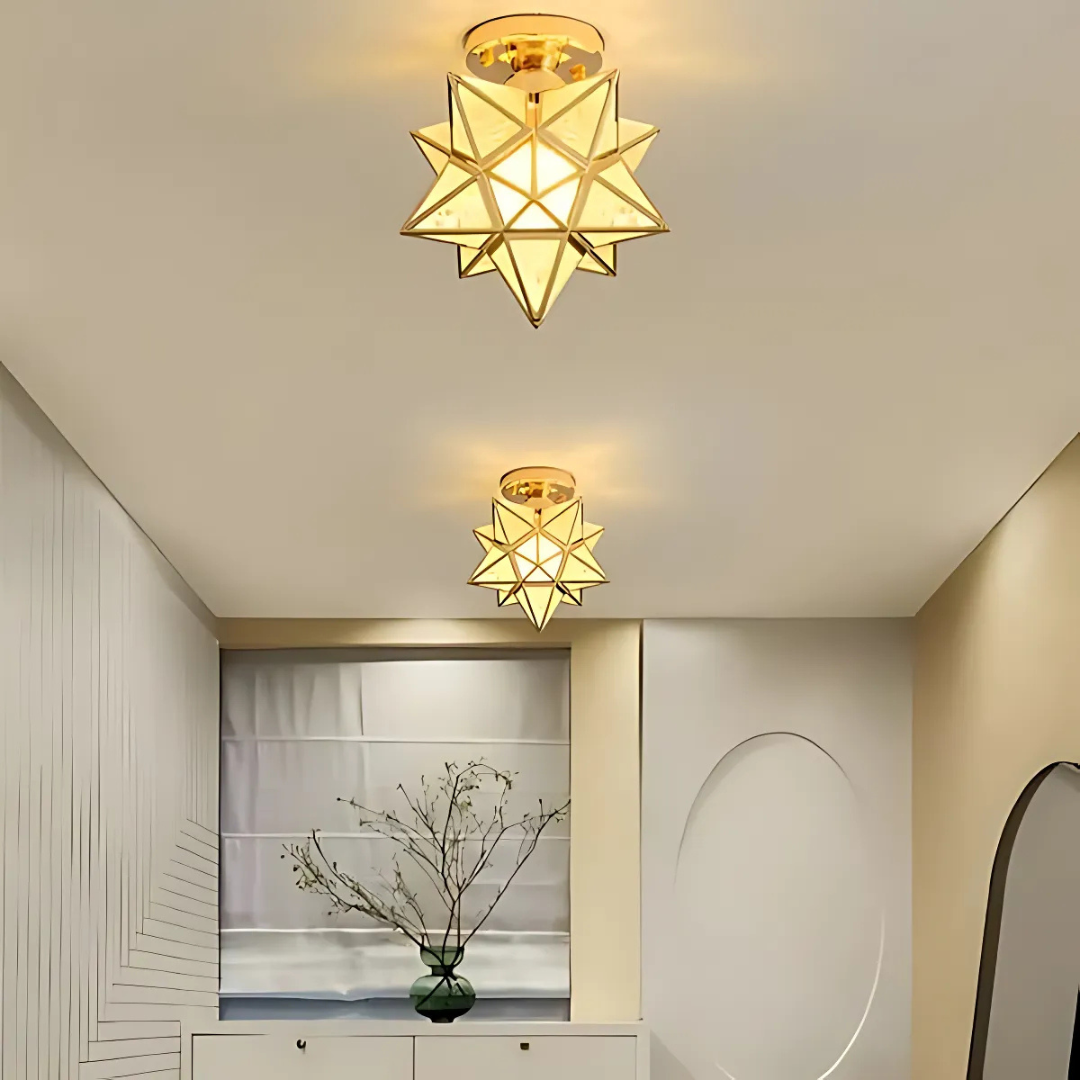 Xelio LED Plafondlamp Geometrisch Sterrenontwerp Lichtarmatuur