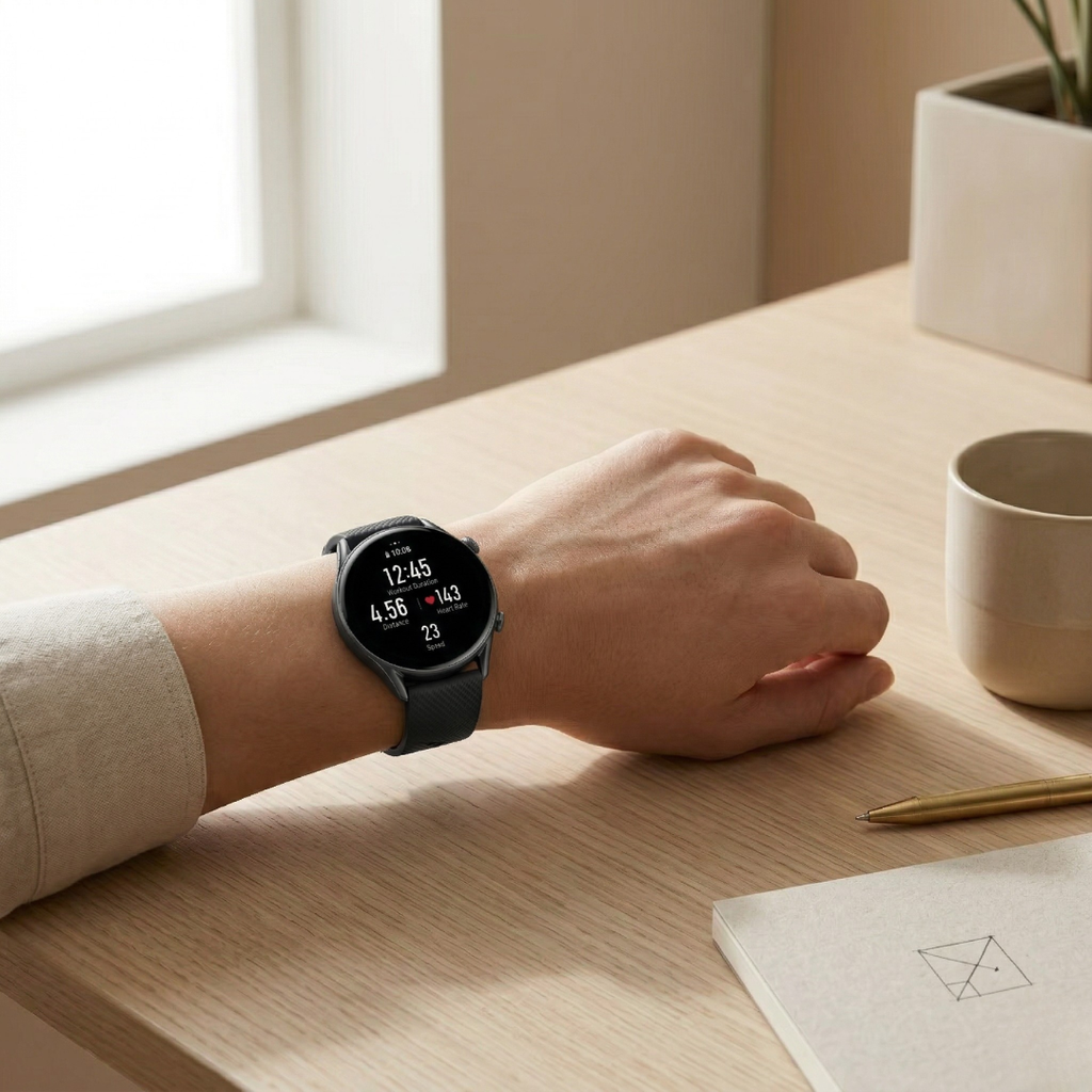 Fitness Smartwatch With AMOLED Display Activity Tracker And Bluetooth Watch | Rosalyssa