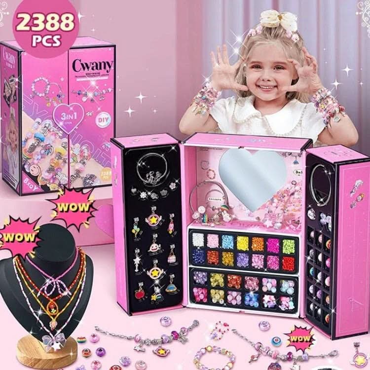 Kit de création de bracelets LuminaCraft pour filles avec breloques scintillantes