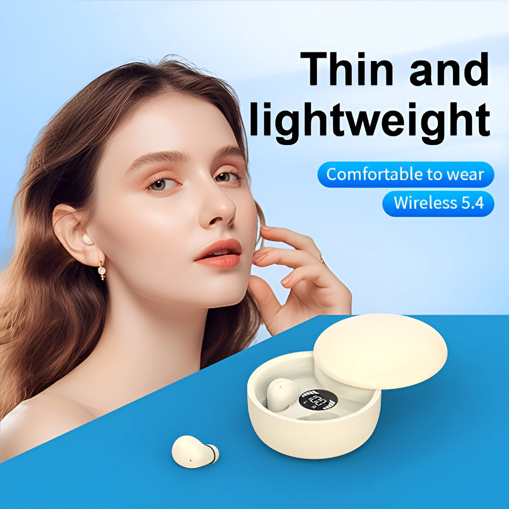 Compact Wireless In-Ear Earphones With Touch Controls Rechargeable