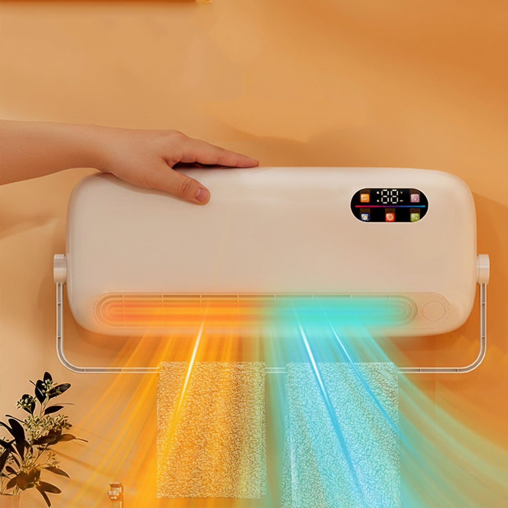 Nástěnný kombinovaný topení a ventilátor pro celoroční pohodlí