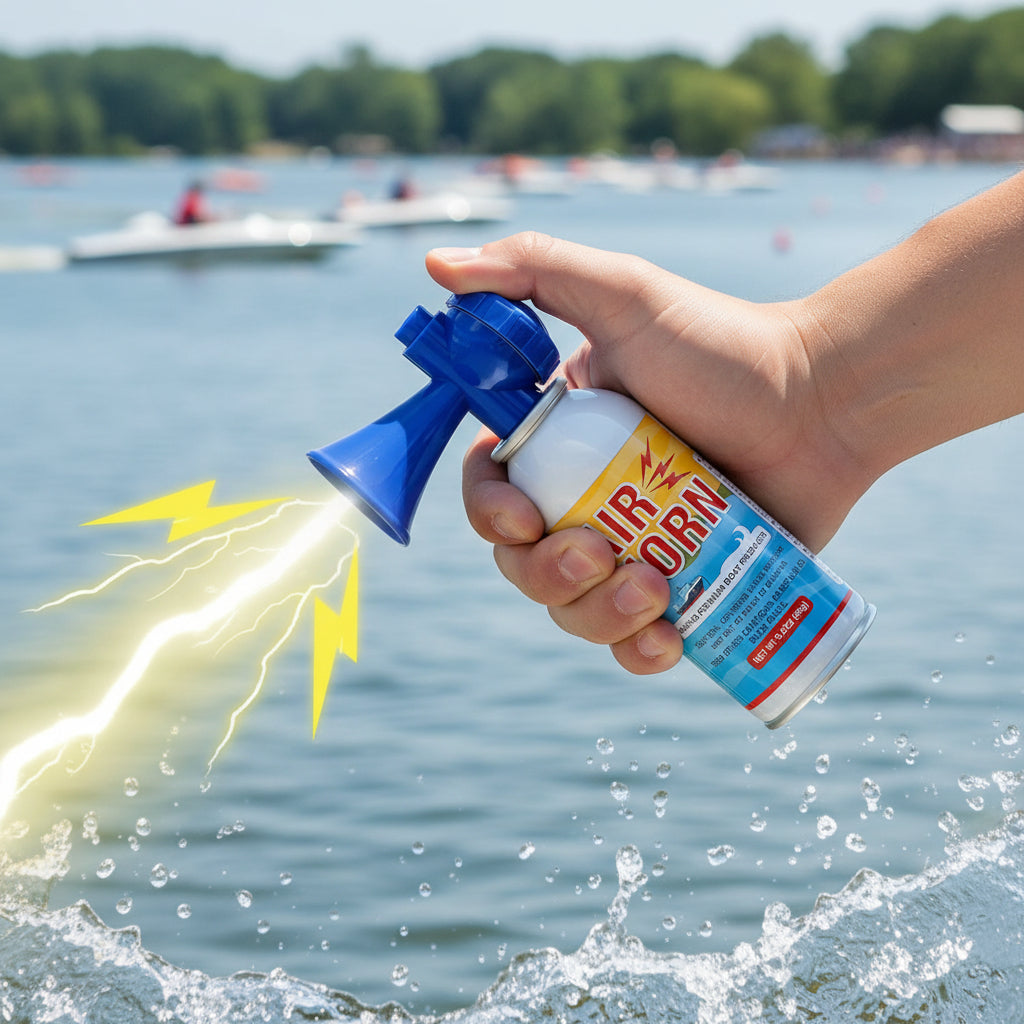 Compact Marine Air Horn For Boats And Outdoor Safety