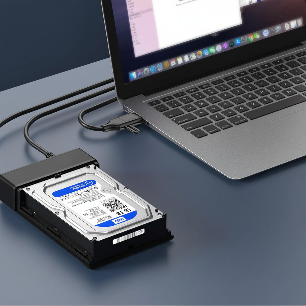 Portable USB 3.0 SATA Enclosure For 2.5 And 3.5 Inch HDD And SSD