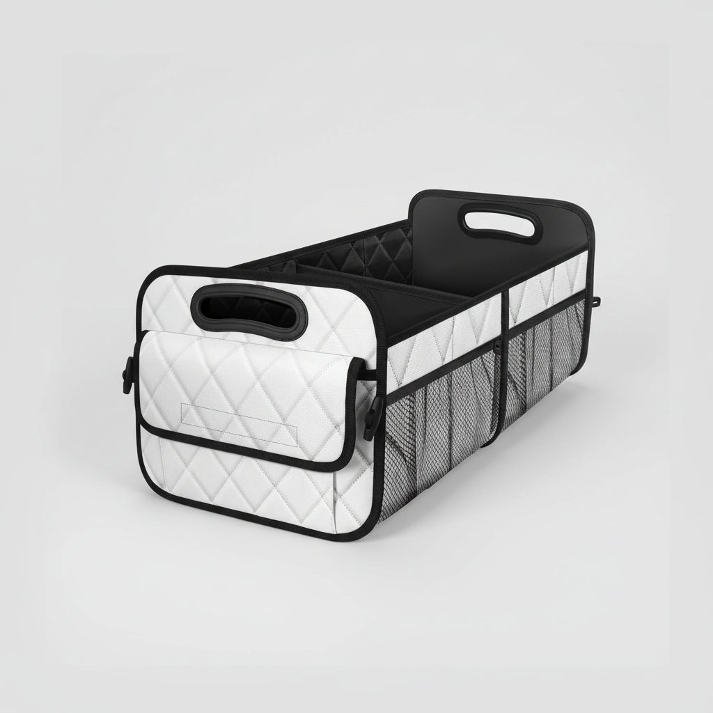 Foldable Car Trunk Storage Organizer With Waterproof Fabric And 50L Capacity