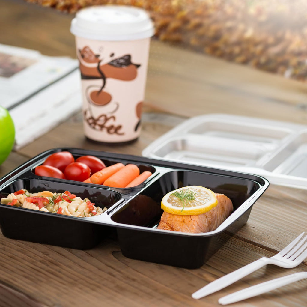 BentoForge Three Compartment Bento Box For Structured Meals