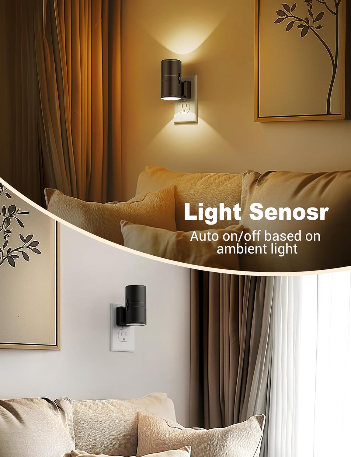 NightNova LED-Nachtlicht mit intelligenter dimmbarer Steckerlampe