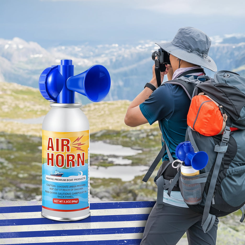 Compact Marine Air Horn For Boats And Outdoor Safety