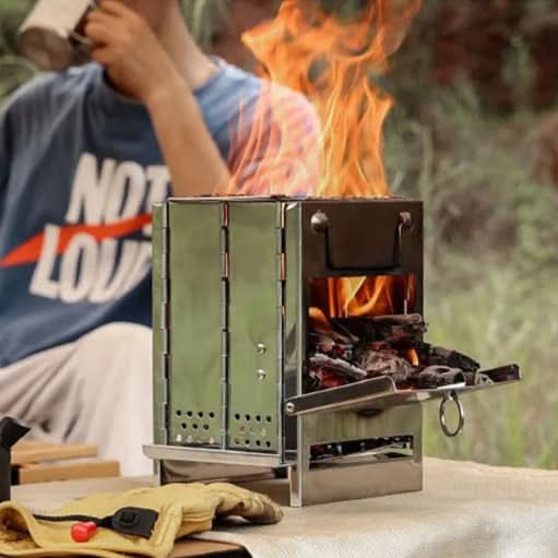 TrailBlaze hordozható kempingfőző könnyű rozsdamentes acél grill