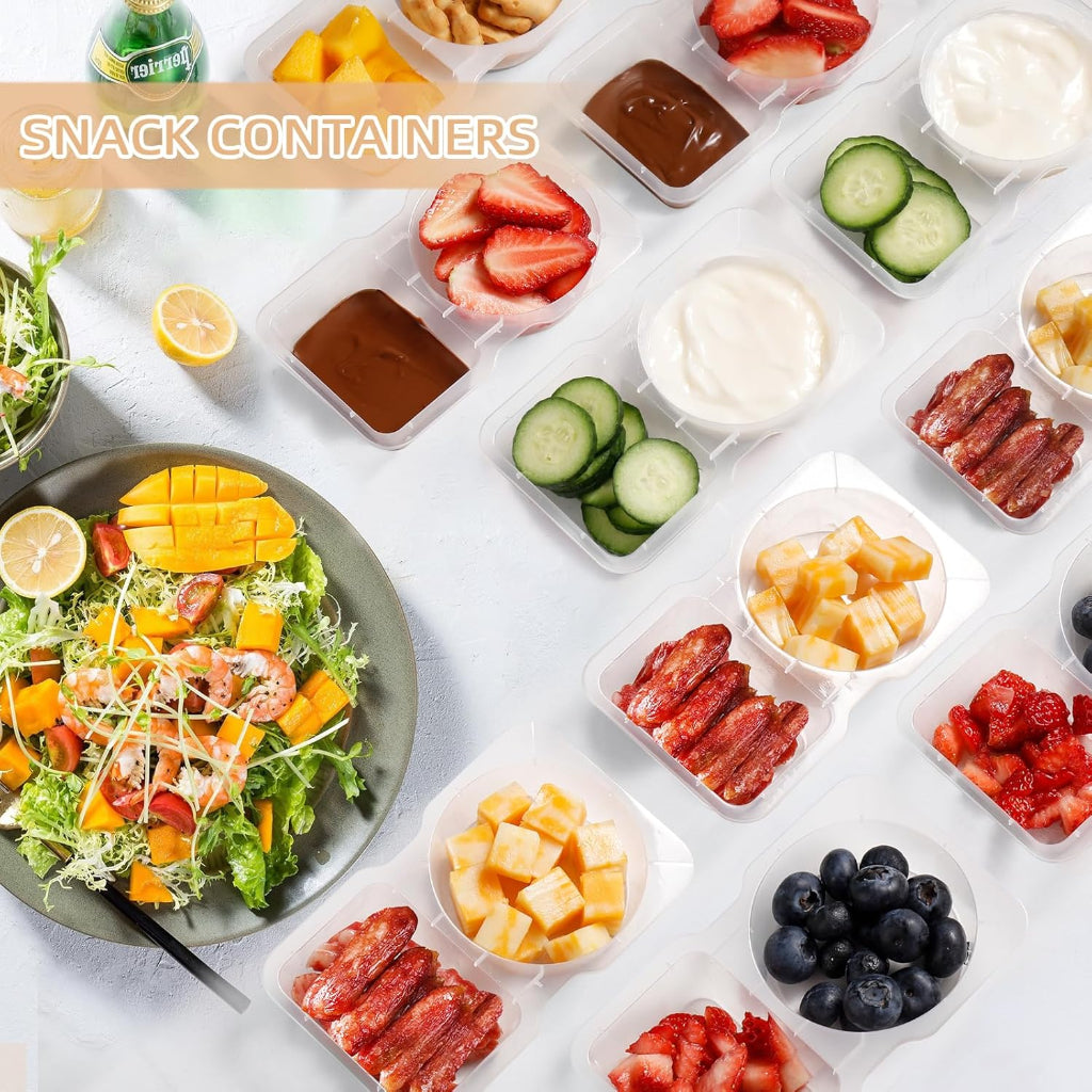 Snack Containers With Lids For Meal Prep And Travel