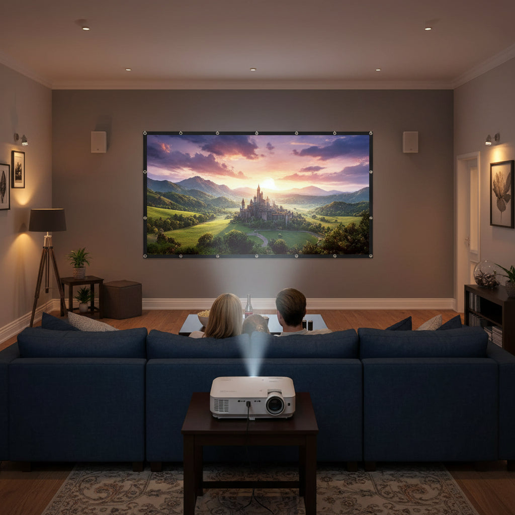 Lightweight 120 Inch Screen For Outdoor Projection And HD Viewing