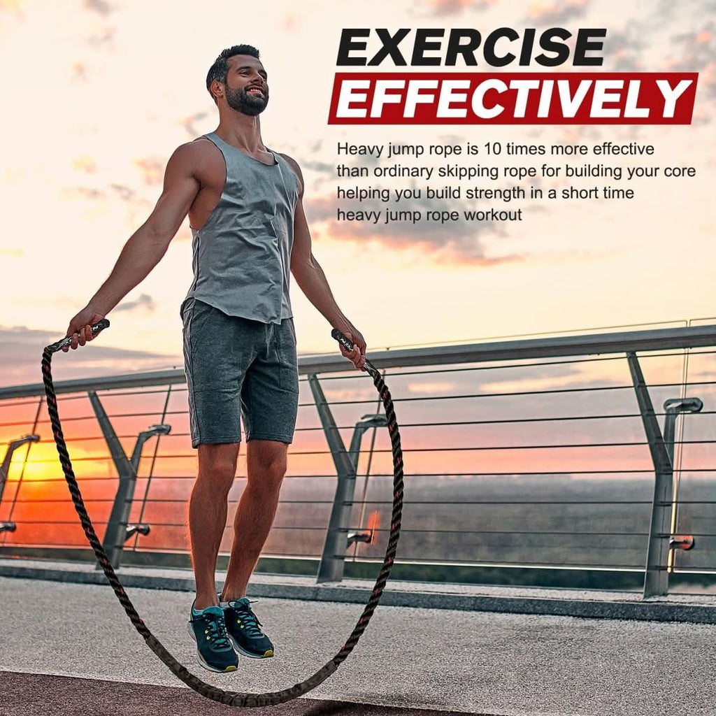 PulseFlex Adjustable Weight Jump Rope For Cardio And Strength Training