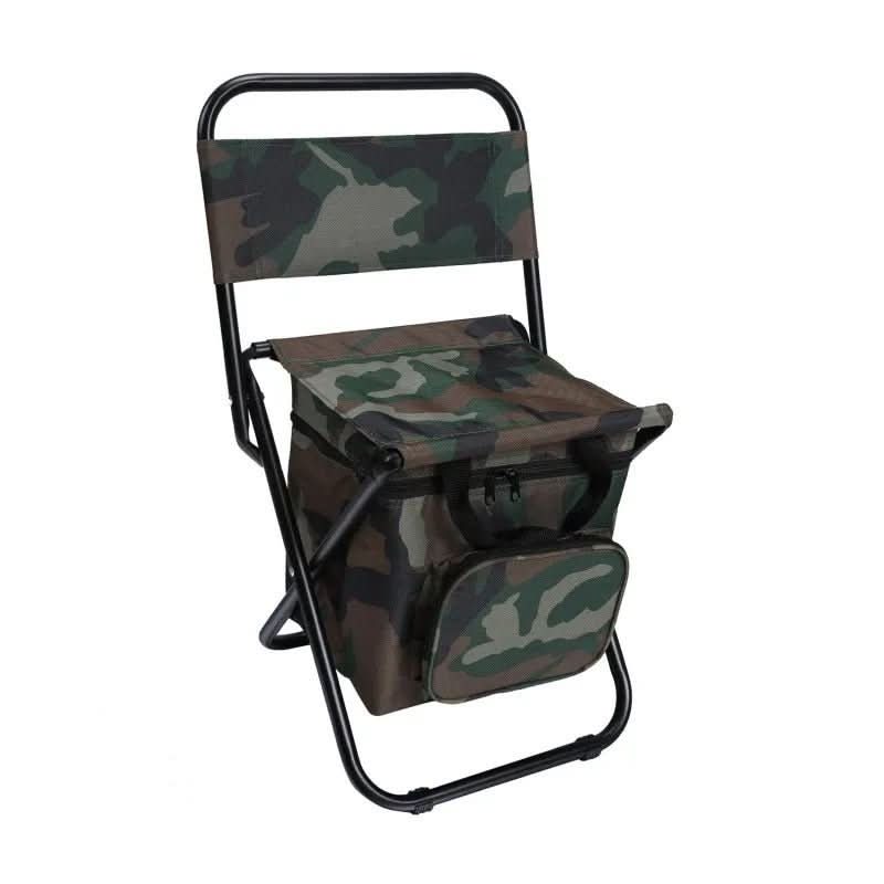 ChillCamp Folding Chair With Backrest And Integrated Cool Bag