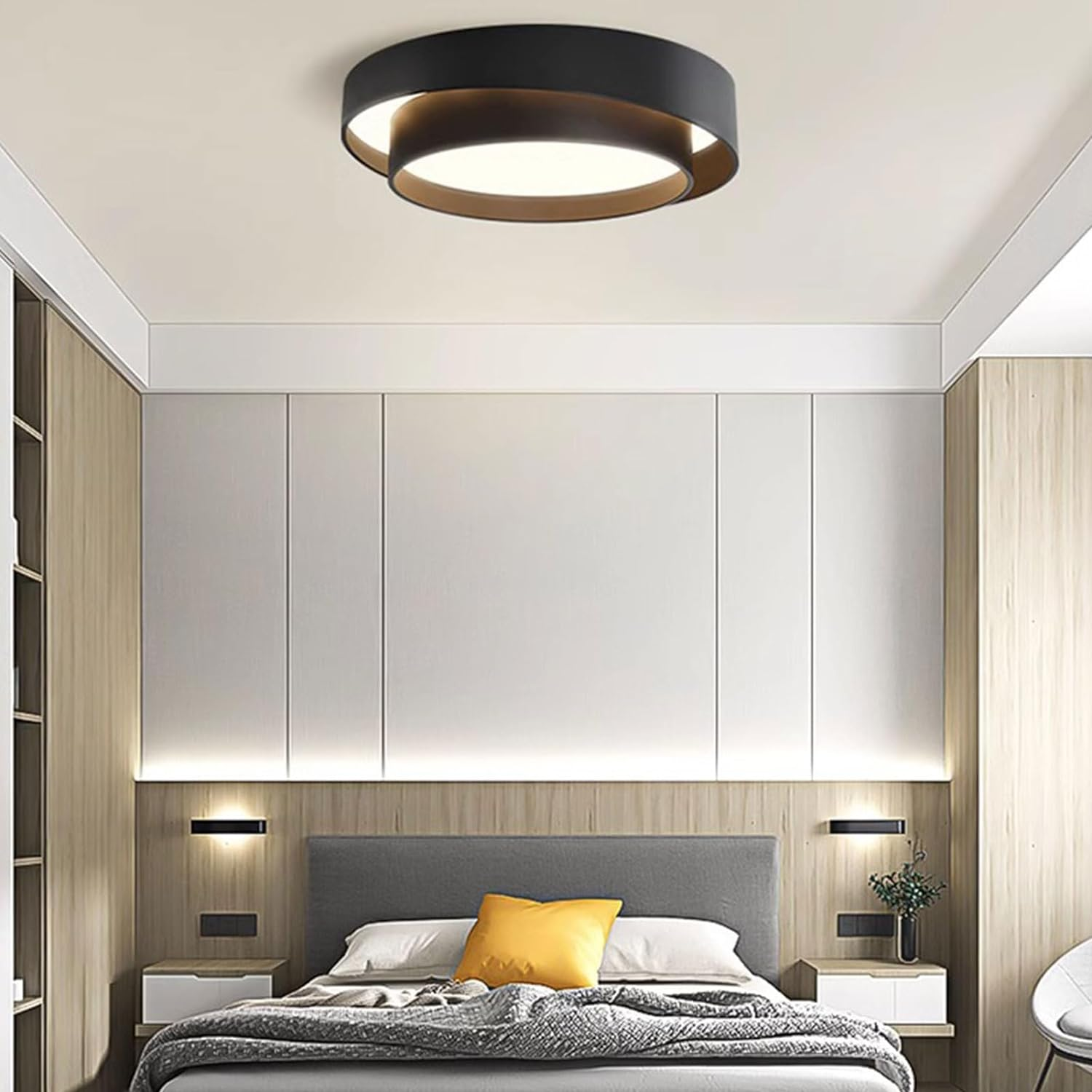 Nordische runde LED-Deckenlampe im minimalistischen Design