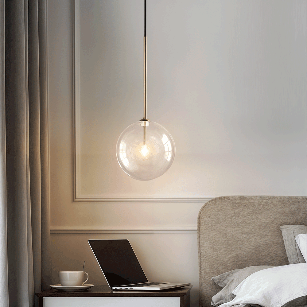 Lunel glazen bol hanglamp voor Scandinavische moderne woningen