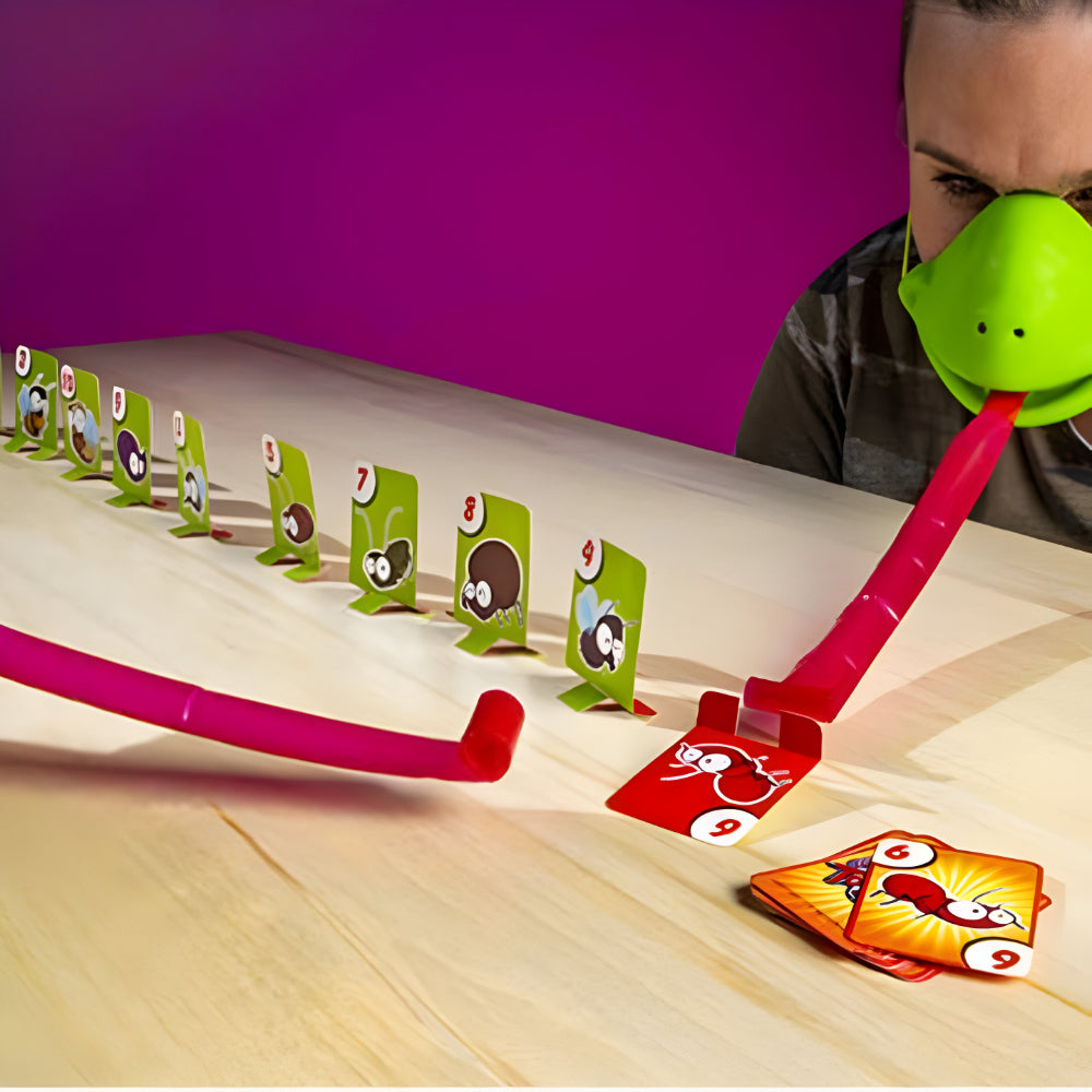 Kids Party Board Game With Chameleon Mask And Tongue Challenge