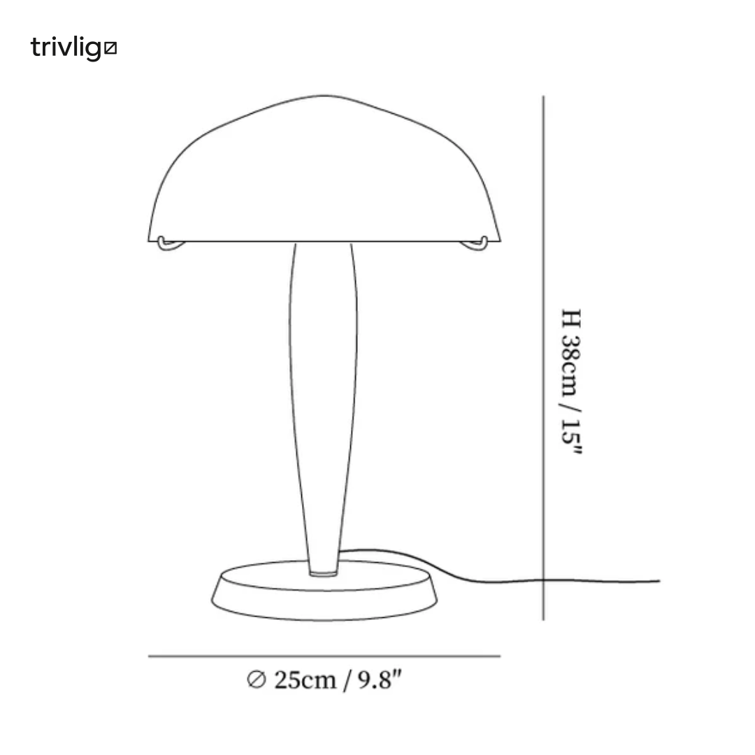 Verve Retro Bordlampe med Varm Stemningsbelysning til Sengen