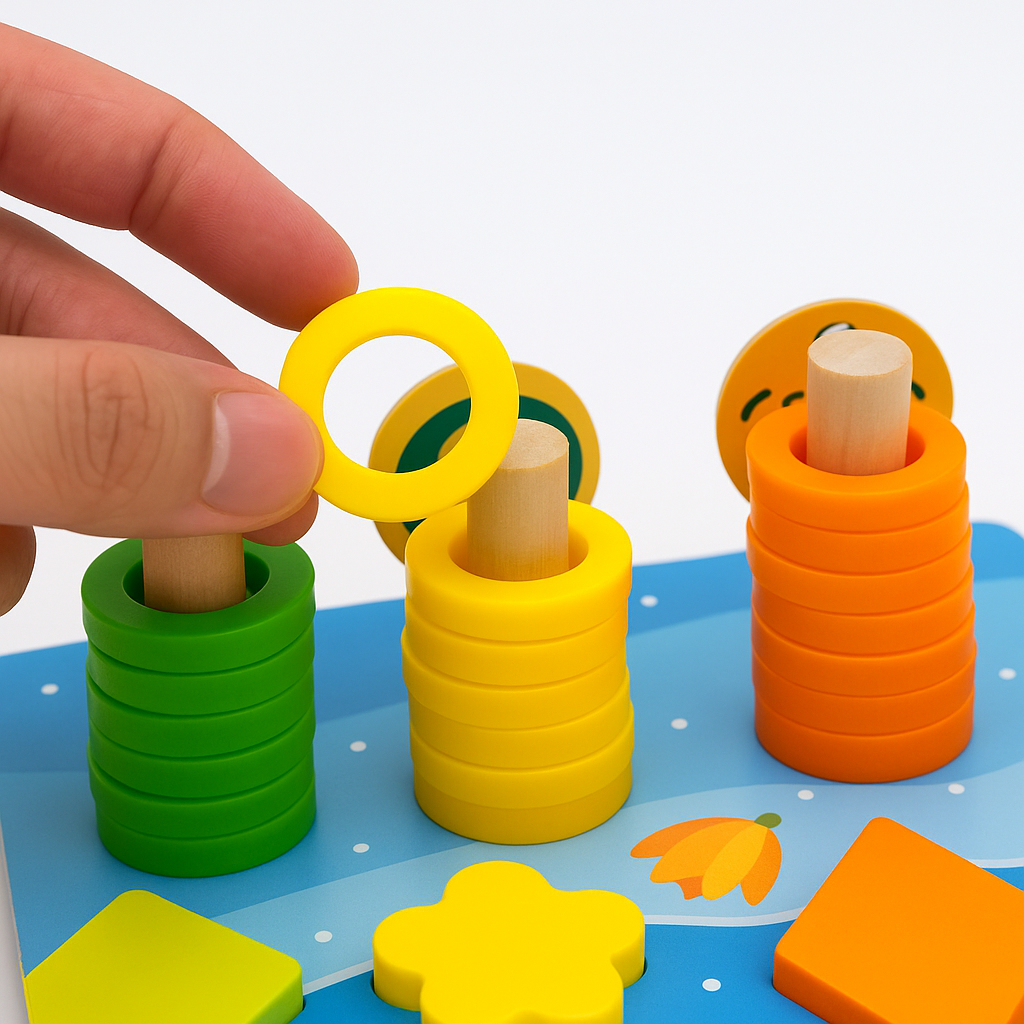 Tavola Attività Montessori Giocattolo in Legno per Bambini piccoli Apprendimento