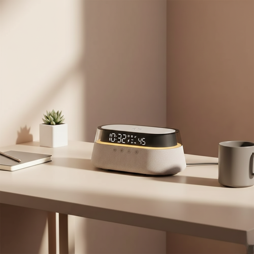 Reloj Despertador Inteligente con Altavoz Bluetooth para Dormitorio | Rosalyssa