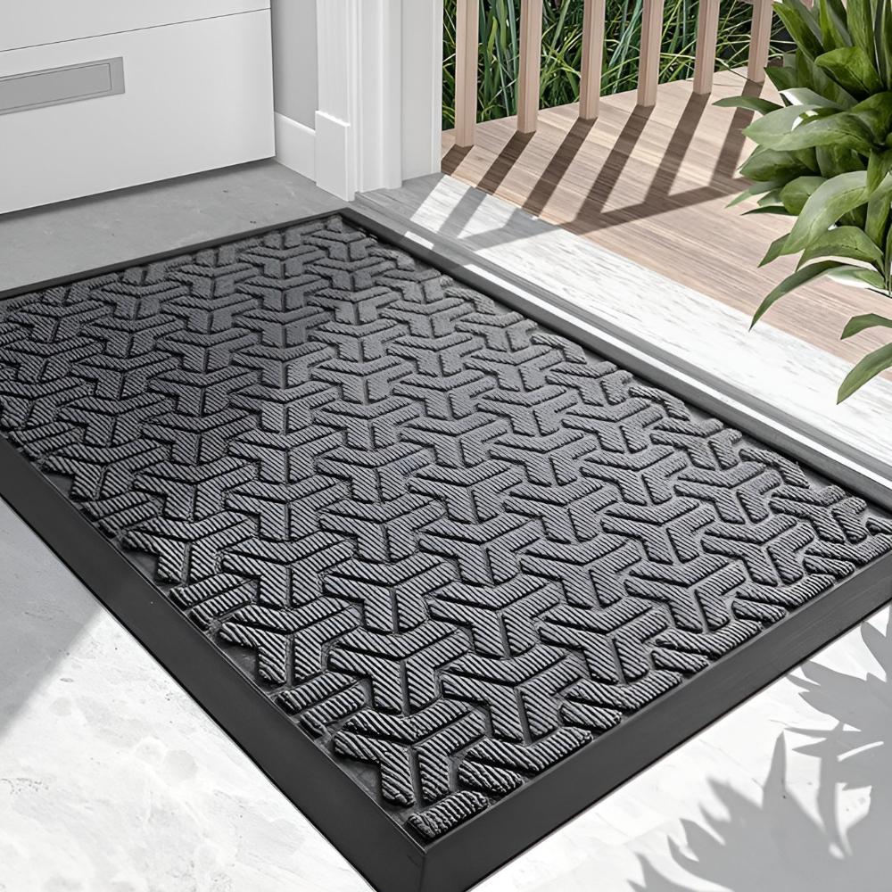 Geometric Pattern Door Mat for Entryways and Hallways