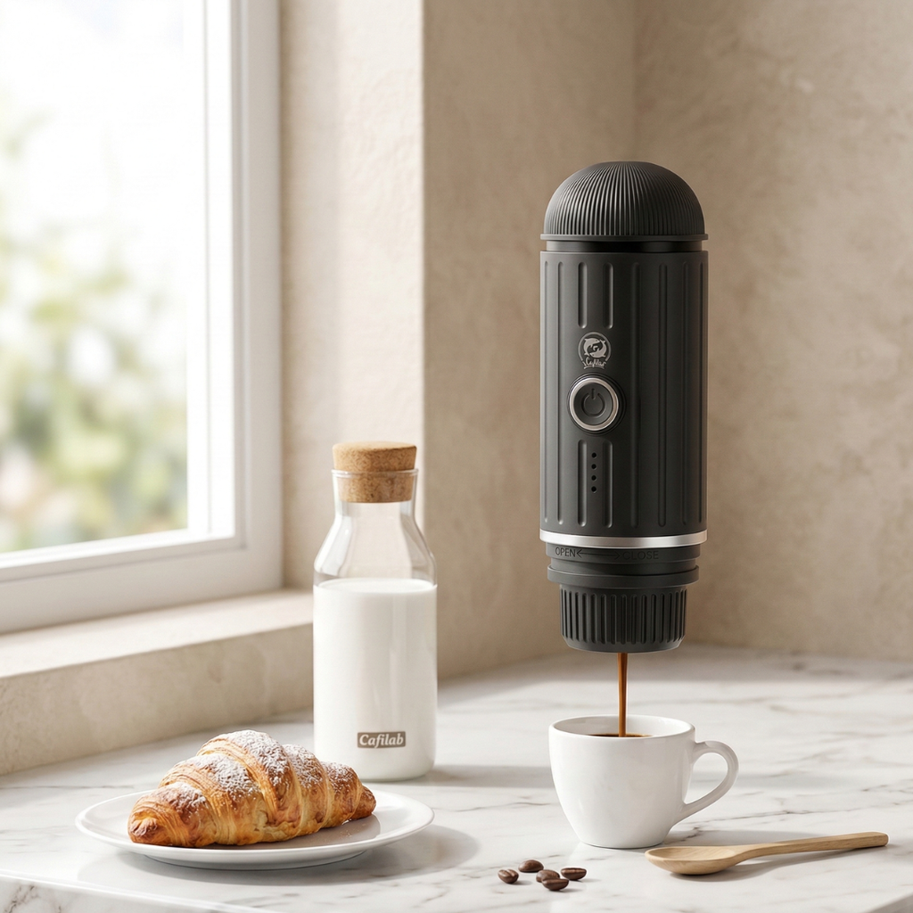 Rejse-espressomaskine til camping og rejser på farten | Rosalyssa