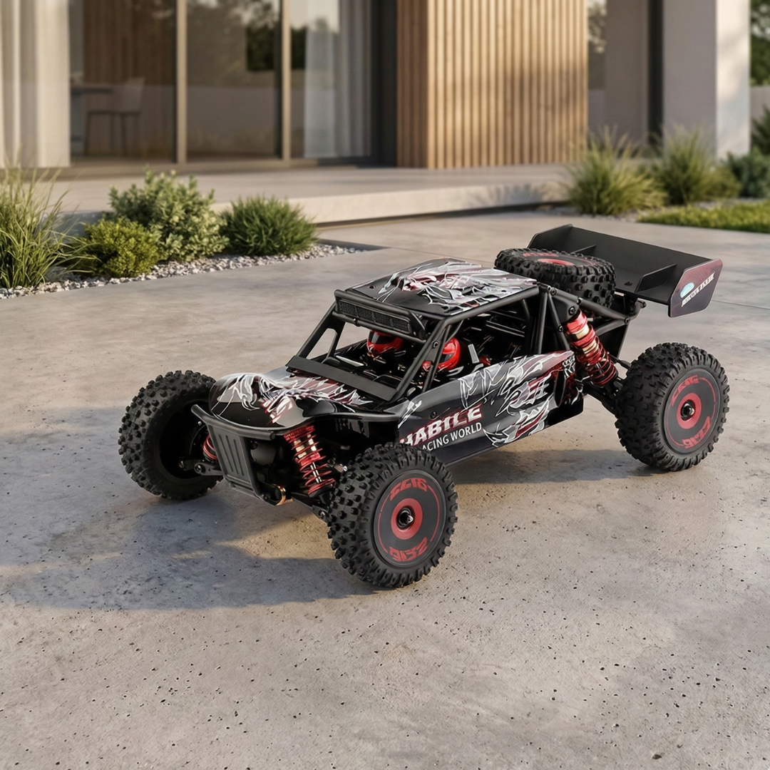 Coche RC 4WD a escala 1:12 sin escobillas, coche de carreras todoterreno de alta velocidad 75 km/h | Rosalyssa