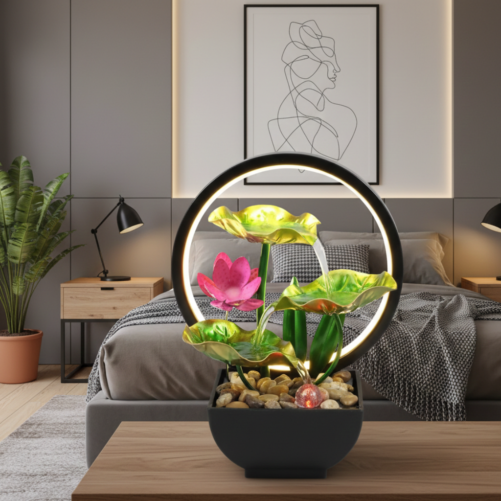 Fontana da tavolo a LED per decorazione di casa o ufficio | Rosalyssa