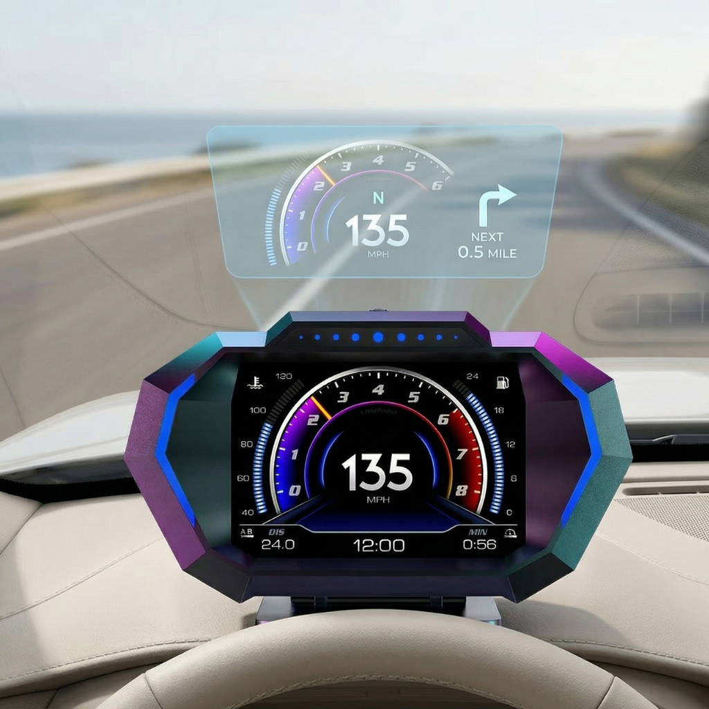 GPS Heads-Up Display for Vehicles and Real-Time Data | Rosalyssa
