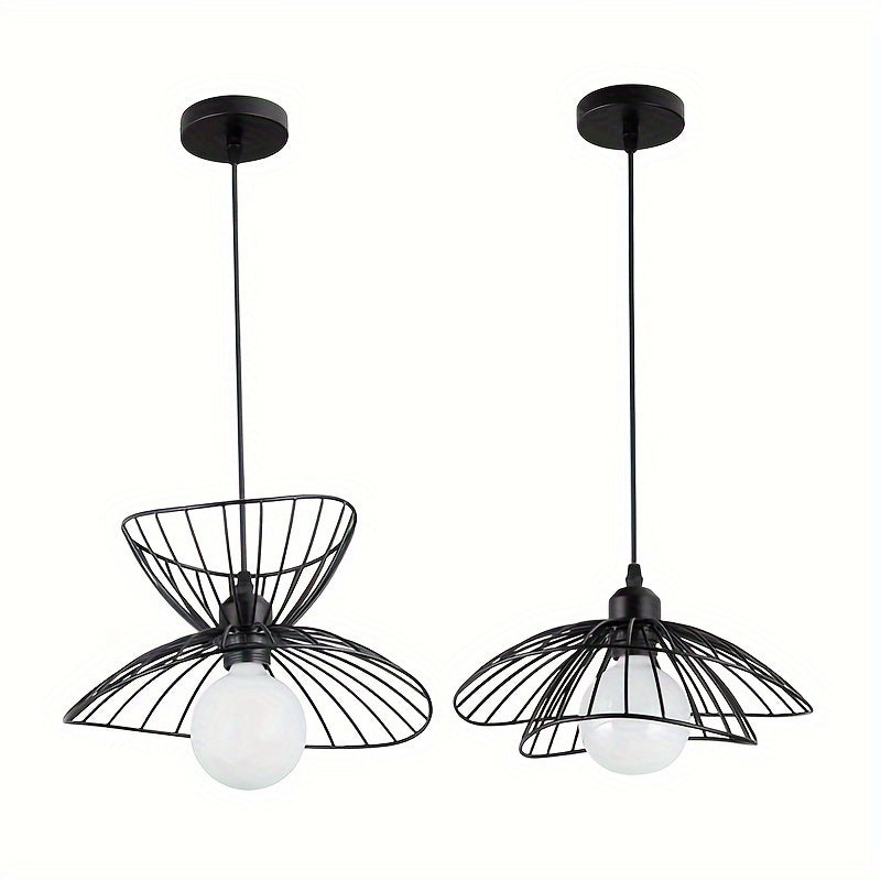 Adjustable Black Pendant Light With Retro Industrial Design