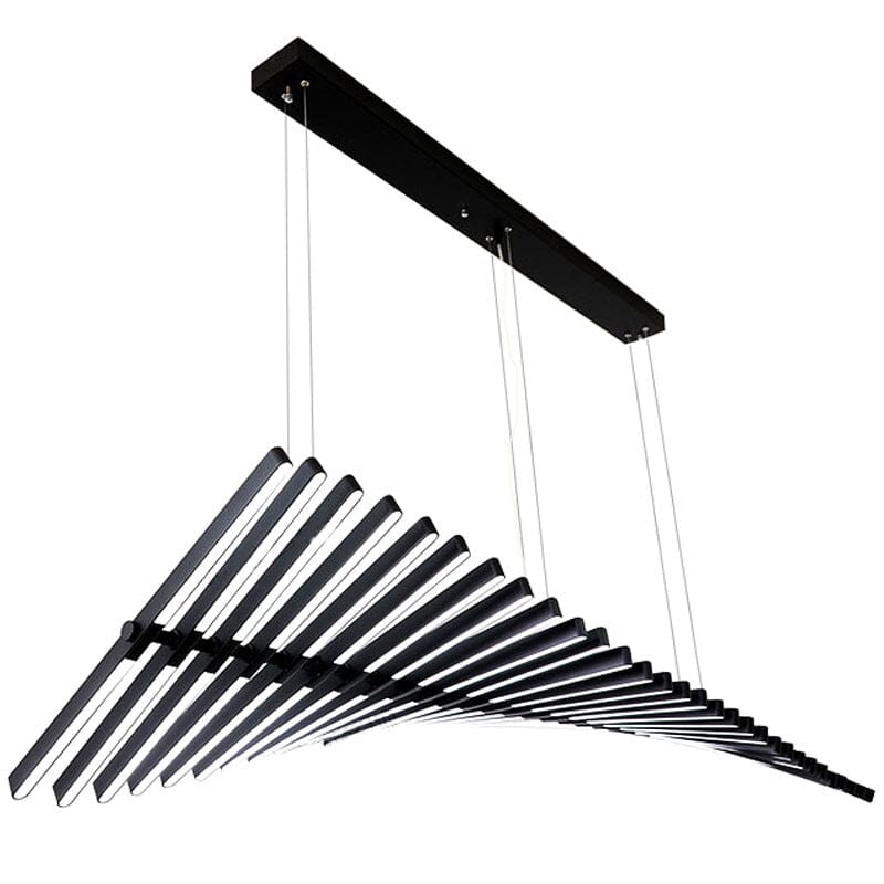Lámpara colgante moderna LatticeChord de aluminio con control remoto y 40 enchufes E26/E27